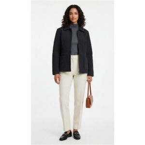 ✨ Esprit Size M Black Quilted Zip Up Jacket – Lined, Cozy & Stylish 🧥